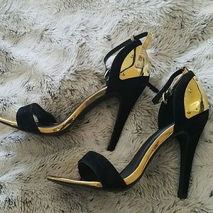 Sexy black stilettos